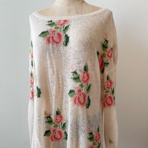Wildfox floral sweater